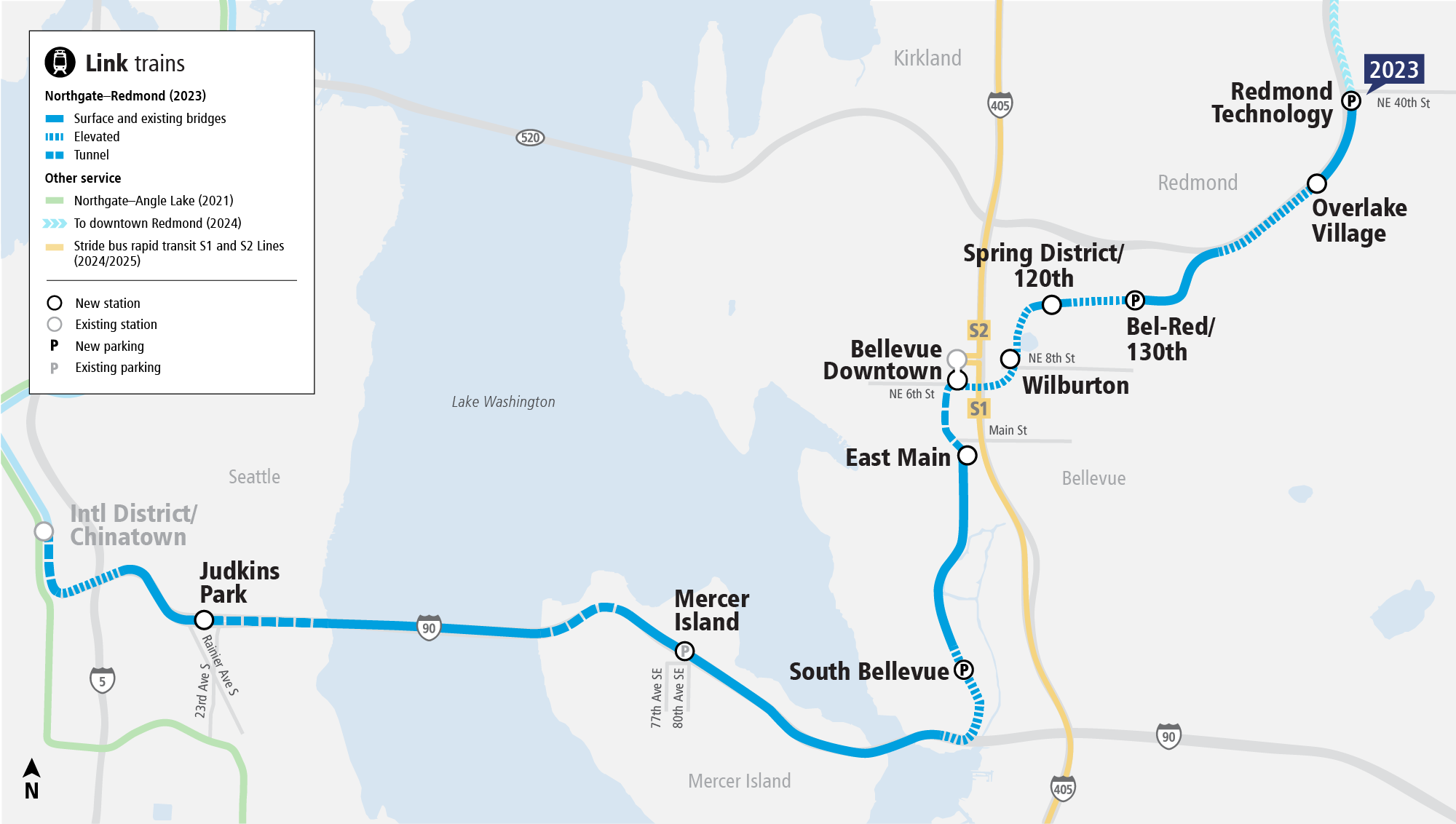 Sound Transit Light Rail Map Choose Your Way Bellevue Counts Down To East Link | Choose Your Way Bellevue